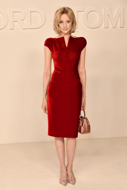 ANDREA RISEBOROUGH at Tom Ford Fashion Show in Los Angeles 02/07/2020