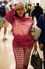 ANGELA SIMMONS at Los Angeles International Airport 02/14/2020