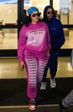 ANGELA SIMMONS at Los Angeles International Airport 02/14/2020