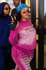 ANGELA SIMMONS at Los Angeles International Airport 02/14/2020