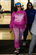 ANGELA SIMMONS at Los Angeles International Airport 02/14/2020