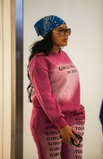 ANGELA SIMMONS at Los Angeles International Airport 02/14/2020