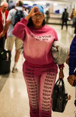 ANGELA SIMMONS at Los Angeles International Airport 02/14/2020