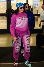 ANGELA SIMMONS at Los Angeles International Airport 02/14/2020