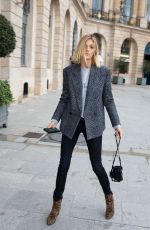 ANJA RUBIK Arrives at Ritz Hotel in Paris 02/27/2020