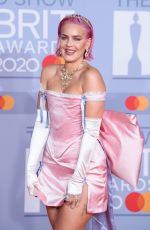 ANNE MARIE at Brit Awards 2020 in London 02/18/2020