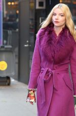 ANYA TAYLOR-JOY Arrives at Good Morning America in New York 02/17/2020