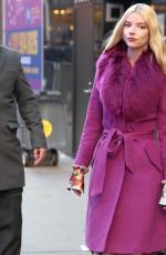 ANYA TAYLOR-JOY Arrives at Good Morning America in New York 02/17/2020