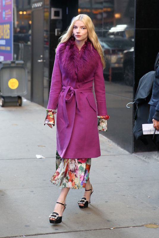 ANYA TAYLOR-JOY Arrives at Good Morning America in New York 02/17/2020