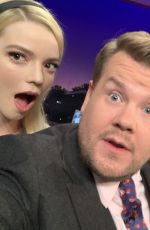 ANYA TAYLOR-JOY at Late Late Show with James Corden in Los Angeles 02/19/2020