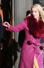 ANYA TAYLOR-JOY Leaves BBC Studios in London 02/12/2020