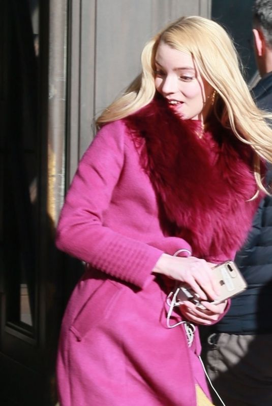 ANYA TAYLOR-JOY Leaves BBC Studios in London 02/12/2020