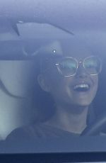 ARIANA GRANDE Driving Out in Los Angeles 02/11/2020