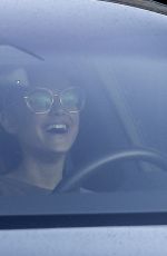 ARIANA GRANDE Driving Out in Los Angeles 02/11/2020