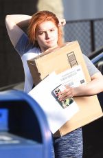 ARIEL WINTER Debuts Red Hair Handling Package in Hollywood 02/25/2020