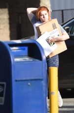 ARIEL WINTER Debuts Red Hair Handling Package in Hollywood 02/25/2020