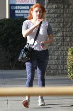 ARIEL WINTER Debuts Red Hair Handling Package in Hollywood 02/25/2020