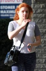 ARIEL WINTER Debuts Red Hair Handling Package in Hollywood 02/25/2020