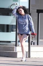 ARIEL WINTER Leaves a Nail Salon in Los Angeles 02/16/2020