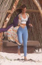 ARIELLE KEBBEL Out at a Beach in Tulum 02/19/2020