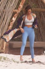 ARIELLE KEBBEL Out at a Beach in Tulum 02/19/2020