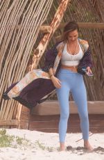 ARIELLE KEBBEL Out at a Beach in Tulum 02/19/2020