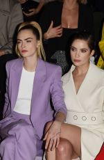 ASHLEY BENSON and CARA DELEVINGNE at Boss Fashion Show in Milan 02/23/2020
