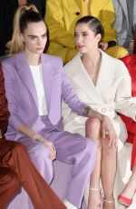 ASHLEY BENSON and CARA DELEVINGNE at Boss Fashion Show in Milan 02/23/2020