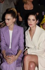 ASHLEY BENSON and CARA DELEVINGNE at Boss Fashion Show in Milan 02/23/2020