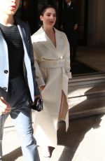 ASHLEY BENSON and CARA DELEVINGNE Leaves Their Hotel in Milan 02/23/2020