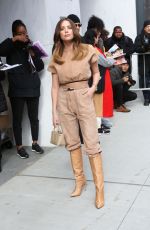 ASHLEY BENSON Arrives at Longchamp Fashion Show in New York 02/08/2020