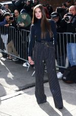 ASHLEY BENSON Arrives at Michael Kors Show at New York Fashion Week 02/12/2020