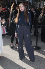 ASHLEY BENSON Arrives at Michael Kors Show at New York Fashion Week 02/12/2020