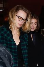 ASHLEY BENSON, CARA DELEVINGNE and KAIA GERBER Leave Hotel Costes in Paris 02/24/2020