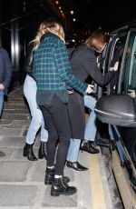 ASHLEY BENSON, CARA DELEVINGNE and KAIA GERBER Leave Hotel Costes in Paris 02/24/2020