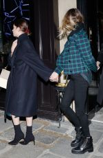 ASHLEY BENSON, CARA DELEVINGNE and KAIA GERBER Leave Hotel Costes in Paris 02/24/2020