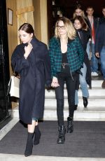 ASHLEY BENSON, CARA DELEVINGNE and KAIA GERBER Leave Hotel Costes in Paris 02/24/2020