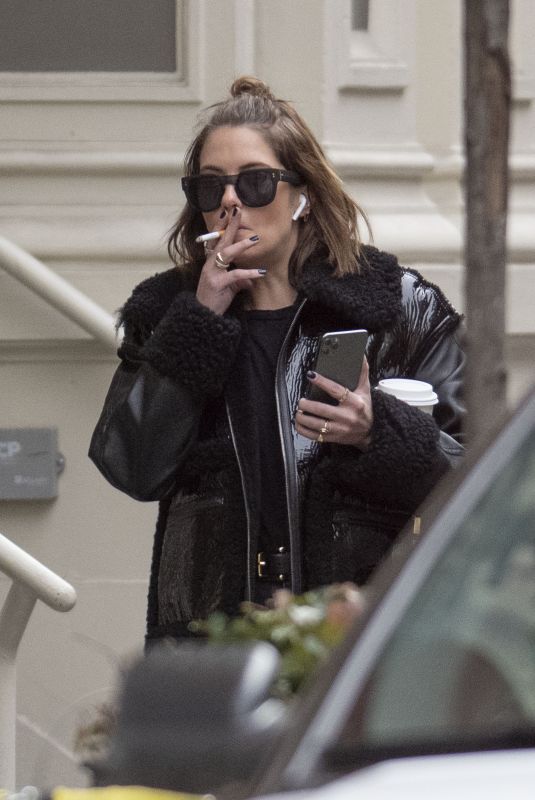 ASHLEY BENSON Out Shopping in New York 02/20/2020