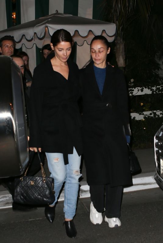 ASHLEY GREENE and CARA SANTANA at San Vincente Bungalows in West Hollywood 02/05/2020