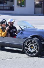 ASHLEY GREENE Driving Out in Studio City 02/13/2020
