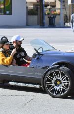 ASHLEY GREENE Driving Out in Studio City 02/13/2020