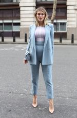 ASHLEY JAMES Arrives at Ashley Williams Show at London Fashion Week 02/14/2020