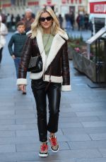 ASHLEY ROBERTS Leaves Heart Studio in London 02/17/2020
