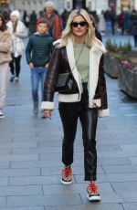 ASHLEY ROBERTS Leaves Heart Studio in London 02/17/2020