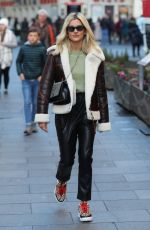 ASHLEY ROBERTS Leaves Heart Studio in London 02/17/2020