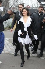 AUDREY TAUTOU Arrives at Balmain Show in Paris 02/28/2020