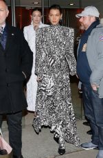 BELLA and GIGI HADID Leaves Harper