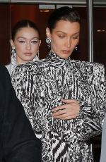 BELLA and GIGI HADID Leaves Harper