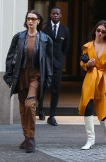 BELLA HADID and EMILY RATAJKOWSKI Arrives at Fondazione Prada Exhibition in Milan 02/23/2020