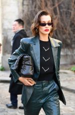 BELLA HADID Arrives at Lanvin Show at Paris Fashion Week 02/26/2020